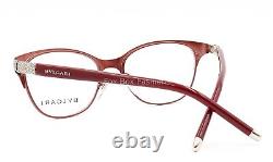 Bvlgari 2167B 2001 Eyeglasses Glasses Red Burgundy with Swarovski Crystals 53mm