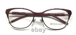 Bvlgari 2167B 2001 Eyeglasses Glasses Red Burgundy with Swarovski Crystals 53mm