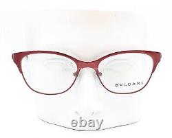 Bvlgari 2167B 2001 Eyeglasses Glasses Red Burgundy withSwarovski Crystals 51mm