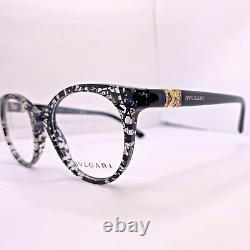 Bvlgari Eyeglasses Frame 4134-B 5376 49 19 140 MM Black Gold Women's Authentic