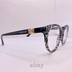 Bvlgari Eyeglasses Frame 4134-B 5376 49 19 140 MM Black Gold Women's Authentic