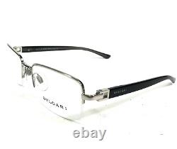 Bvlgari Eyeglasses Frames 188 102 Black Silver Square Half Rim 53-19-135