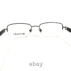 Bvlgari Eyeglasses Frames 188 102 Black Silver Square Half Rim 53-19-135