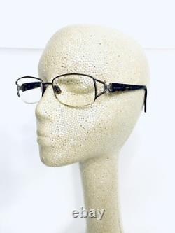 Bvlgari Silver Metal Rectangular Glasses W Tortoise Temple Italy 2012B 53 17 130