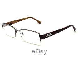 Bvlgari Women's Eyeglasses 1005 103 Brown Silver Half Rim Frame Italy 5419 140