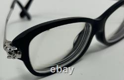 CARTIER CT0067OA 002 140 Black Silver Panthere Eyeglasses Frames France E33