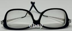 CARTIER CT0067OA 002 140 Black Silver Panthere Eyeglasses Frames France E33