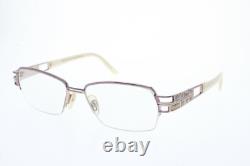 CAZAL 1002 Col 814 52/16-125 mm Womens Half Rim Crystals Silver Frames Only