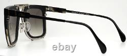 CAZAL 648 002 Black Silver Mens Square Full Rim Sunglasses 56-25-145 B46