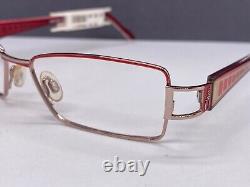 CAZAL Eyeglasses Frames woman Silver Red Rectangular Full Rim Rectangular 712 Np