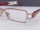 Cazal Eyeglasses Frames Woman Silver Red Rectangular Full Rim Rectangular 712 Np