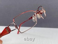 CAZAL Eyeglasses Frames woman Silver Red Rectangular Full Rim Rectangular 712 Np