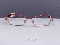 CAZAL Eyeglasses Frames woman Silver Red Rectangular Full Rim Rectangular 712 Np