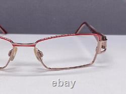 CAZAL Eyeglasses Frames woman Silver Red Rectangular Full Rim Rectangular 712 Np