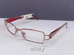 CAZAL Eyeglasses Frames woman Silver Red Rectangular Full Rim Rectangular 712 Np