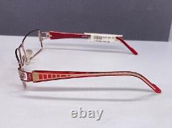 CAZAL Eyeglasses Frames woman Silver Red Rectangular Full Rim Rectangular 712 Np