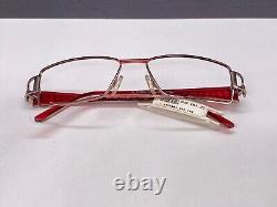 CAZAL Eyeglasses Frames woman Silver Red Rectangular Full Rim Rectangular 712 Np