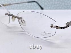 CAZAL Eyeglasses Frames woman men Silver Rimless 455 Medium