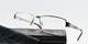Cazal Glasses Frame 7036 Col 002 55-16 140 Vintage Half Rim Square Silver Satin