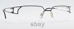 CAZAL Glasses Frame 716 Col 914 54-16 135 Vintage half Rim Angular Black Silver
