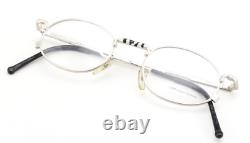 CHAI Eyeglasses SL1 F919 Vintage 80s Round Oval Silver Unique Steam Punk Germany