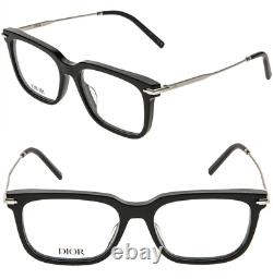 CHRISTIAN DIOR Black Suite S12I Silver Eyeglasses Optical DM50052I BLACKSUITEO