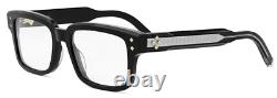 CHRISTIAN DIOR CD DiamondO S8I 1000 BLACK SILVER-GOLD AUTHENTIC EYEGLASSES 53-18