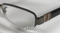 COACH CECILY HC5027 9084 Dark Silver/Black Half Rim Eyeglasses Frame 52-17-135