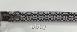 COACH CECILY HC5027 9084 Dark Silver/Black Half Rim Eyeglasses Frame 52-17-135