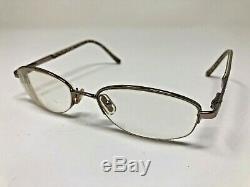 COACH FAYE 118 Eyeglasses Frame 51-18-135 Half Rim Silver Polish EE30