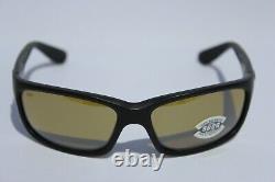 COSTA DEL MAR Jose 580G POLARIZED Sunglasses Blackout/Sunrise Silver Mirror NEW