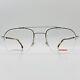 Carrera Eyeglasses Men Ladies Oval Silver Braun Half Rim Mod. 241 010 New