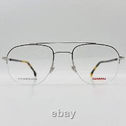 Carrera eyeglasses Men Ladies Oval Silver Braun half Rim Mod. 241 010 New