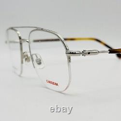 Carrera eyeglasses Men Ladies Oval Silver Braun half Rim Mod. 241 010 New