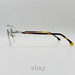 Carrera eyeglasses Men Ladies Oval Silver Braun half Rim Mod. 241 010 New