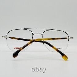 Carrera eyeglasses Men Ladies Oval Silver Braun half Rim Mod. 241 010 New