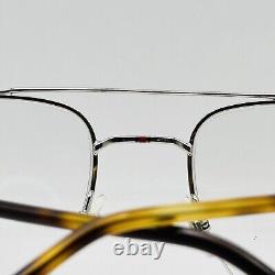 Carrera eyeglasses Men Ladies Oval Silver Braun half Rim Mod. 241 010 New