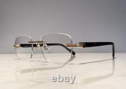 Cartier Jaspe Full Rim Gold Sunglasses Glasses Horn Wood Vintage Buffs