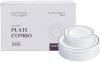 Case Of 300 White Gold Rimmed Plastic Plates Premium Heavy-duty