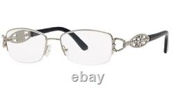 Caviar 2348 Eyeglasses Semi-Rimless C35 Silver Frames Authentic New