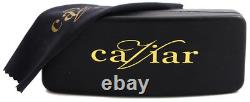 Caviar 2348 Eyeglasses Semi-Rimless C35 Silver Frames Authentic New