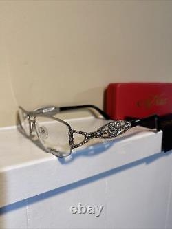 Caviar 2348 Eyeglasses Semi-Rimless C35 Silver Frames Authentic New
