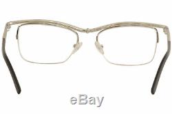 Caviar Eyeglasses M2366 M/2366 C35 Silver/Black Half Rim Optical Frame 52mm