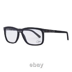 Cazal 6016 003 Matte Black and Silver Square Men Full Rim Eyeglasses 140 mm