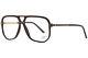 Cazal 6025 001 Eyeglasses Men's Black/gold Full Rim Pilot Optical Frame 58-mm