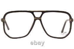 Cazal 6025 001 Eyeglasses Men's Black/Gold Full Rim Pilot Optical Frame 58-mm