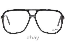 Cazal 6025 002 Eyeglasses Frame Men's Black/Silver Full Rim Pilot 58-mm