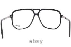 Cazal 6025 002 Eyeglasses Frame Men's Black/Silver Full Rim Pilot 58-mm