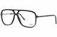Cazal 6025 002 Eyeglasses Frame Men's Black/silver Full Rim Pilot 58mm