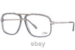Cazal 6027 002 Titanium Eyeglasses Men's Grey Transparent/Silver Full Rim 60mm